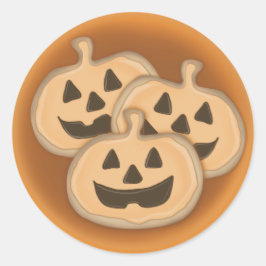 Pumpkin-koekjes Ronde Sticker