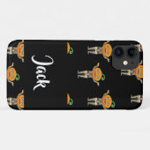 Pumpkin-kop op het skelet Case-Mate iPhone case (Achterkant (horizontaal))