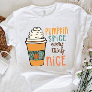 Pumpkin kruit alles mooi herfst mode t-shirt