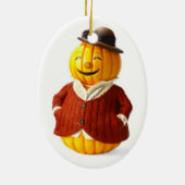 Pumpkin Lady Keramisch Ornament (Achterkant)