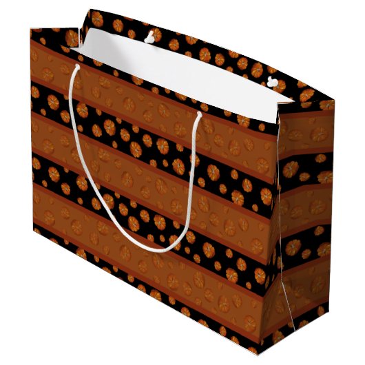 Pumpkin Large Gift Bags Groot Cadeauzakje (Achterkant Gekanteld)
