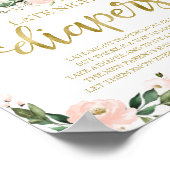 Pumpkin Late Night Diapers Baby shower Game Sign Poster (Hoek)