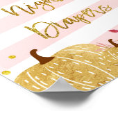 Pumpkin Late Night Diapers Sign. Poster (Hoek)