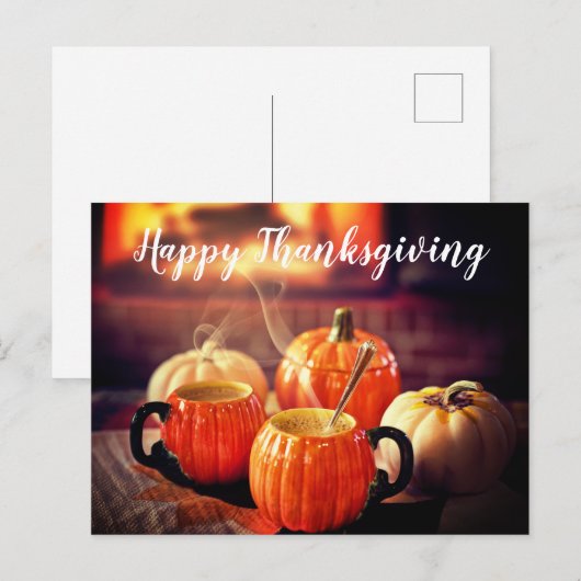 Pumpkin Latte | BRIEFKAART THANKSGIVING (Voorkant / Achterkant)