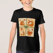 Pumpkin Latte Goose Herfst Tri-Blend Shirt (Voorkant)