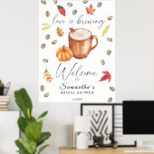Pumpkin Latte Vrijgezellenfeest Welkom Poster (Thuiskantoor)