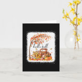 Pumpkin Leopard Hallo Herfst Happy Herfst Y'all He Kaart (Gele Bloem)