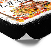 Pumpkin Leopard Hallo Herfst Happy Herfst Y'all He Poster (Hoek)