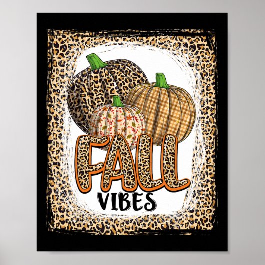 Pumpkin Leopard Print Herfst Vibes Thanksgiving gi (Voorkant)