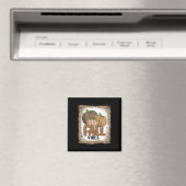 Pumpkin Leopard Print Herfst Vibes Thanksgiving gi Magneet (Insitu (Vaatwasser))