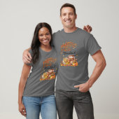 Pumpkin Leopard Thankful Grate Blessed Fall Thanks T-shirt (Unisex)