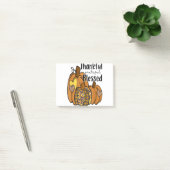 Pumpkin Leopard Thankful Grateful Blessed Thanksgi Post-it® Notes (Kantoor)