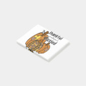 Pumpkin Leopard Thankful Grateful Blessed Thanksgi Post-it® Notes (Schuin)