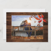 Pumpkin Lights Herfst Foto bruiloft Hartelijk dank Bedankkaart (Achterkant)