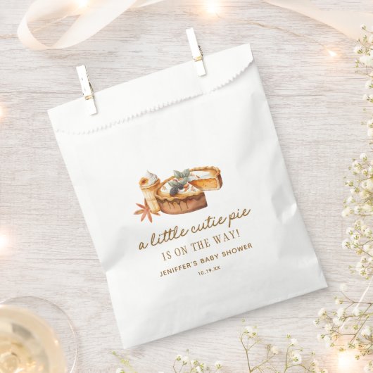 Pumpkin Little Cutie Pie is onderweg naar het Baby Bedankzakje (Geknipt)