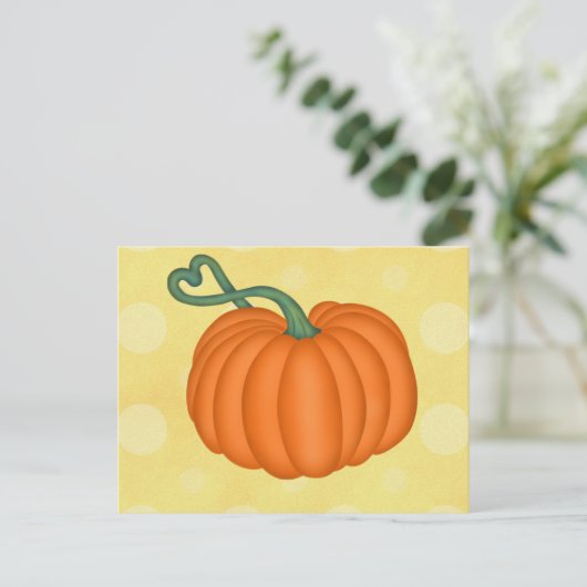 Pumpkin Love Briefkaart (Staand voorkant)