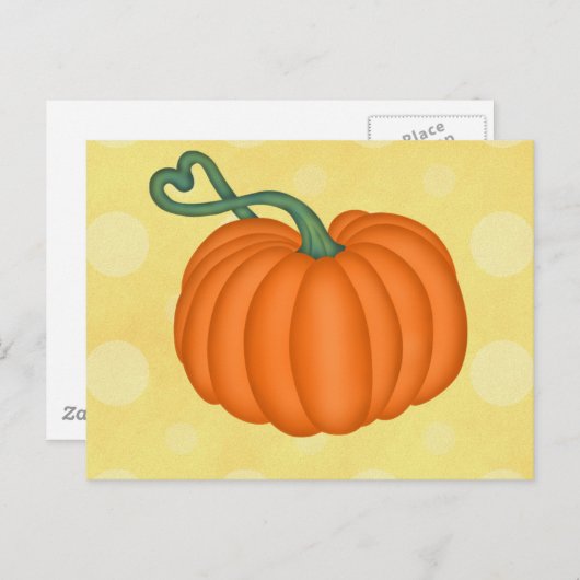 Pumpkin Love Briefkaart (Voorkant / Achterkant)