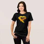 Pumpkin Love Heart T-shirt (Voorkant volledig)