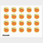 Pumpkin Love Ronde Sticker (Vel)