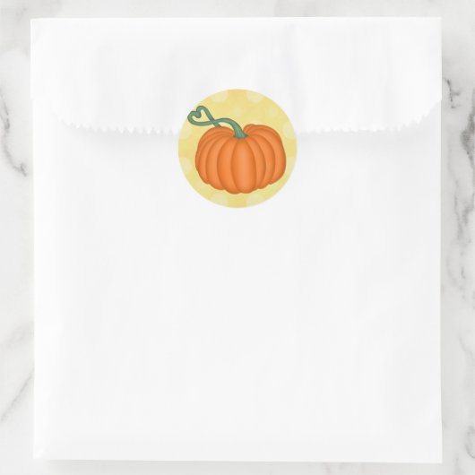 Pumpkin Love Ronde Sticker (Tas)