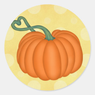 Pumpkin Love Ronde Sticker