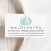 Pumpkin-luierspoelboeken voor babypaddestoelen informatiekaartje