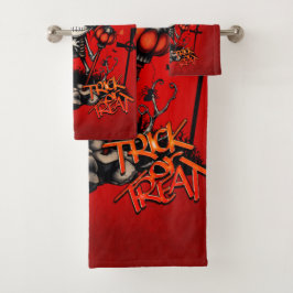 Pumpkin Magic en Bone Fun. Bad Handdoek