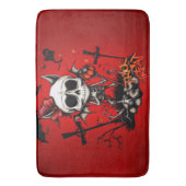 Pumpkin Magic en Bone Fun. Badmat (Voorkant Verticaal)