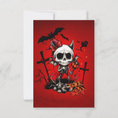 Pumpkin Magic en Bone Fun. Bedankkaart (Achterkant)