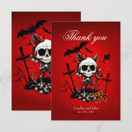 Pumpkin Magic en Bone Fun. Bedankkaart