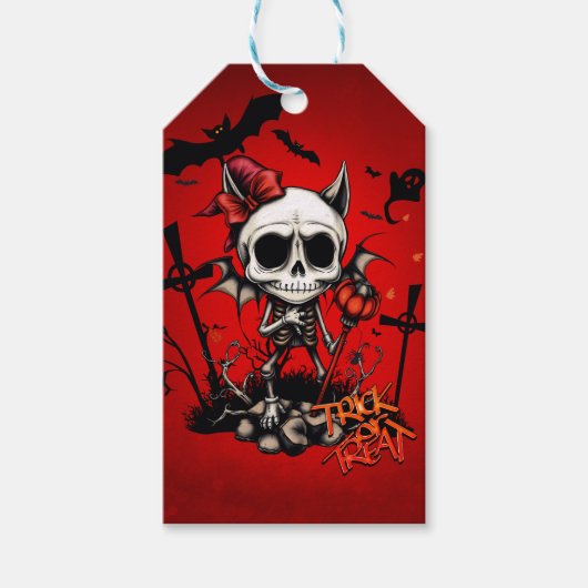 Pumpkin Magic en Bone Fun. Cadeaulabel (Voorkant)