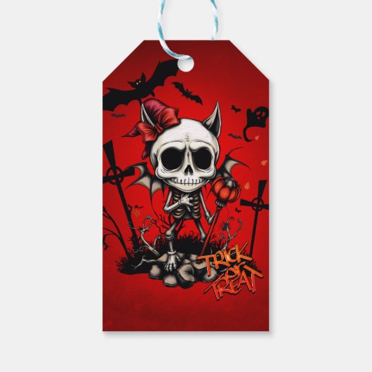 Pumpkin Magic en Bone Fun. Cadeaulabel (Achterkant)