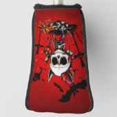 Pumpkin Magic en Bone Fun. Golfheadcover (Draai 90)