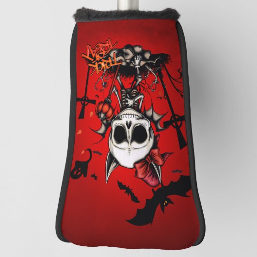 Pumpkin Magic en Bone Fun. Golfheadcover (Draai 90)