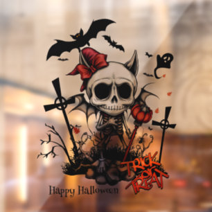 Pumpkin Magic en Bone Fun. Raamsticker