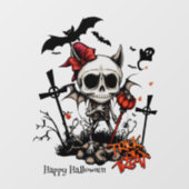 Pumpkin Magic en Bone Fun. Raamsticker (Vel)