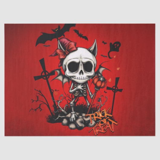 Pumpkin Magic en Bone Fun. Tissuepapier (Voorkant)