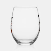 Pumpkin Magic en Bone Fun. Wijnglas Zonder Voet (Links)
