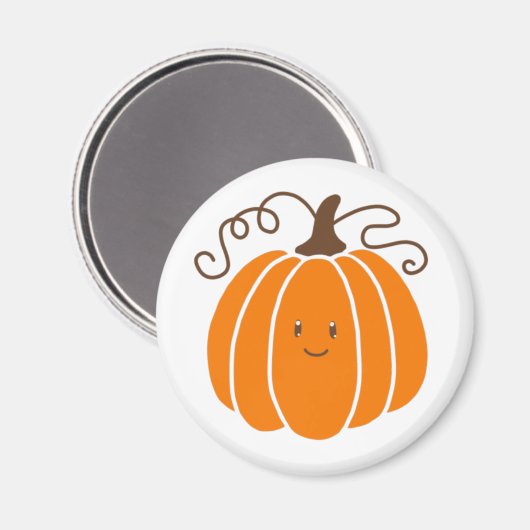 Pumpkin Magnet met gezicht (Voorkant / Achterkant)