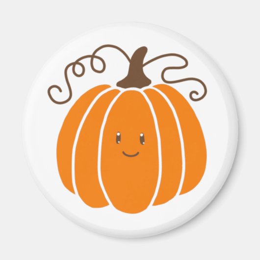 Pumpkin Magnet met gezicht (Voorkant)
