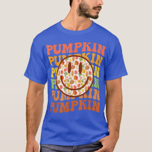 Pumpkin Maple lekt de najaarse Herfst Retro Groo T-shirt