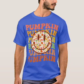 Pumpkin Maple lekt de najaarse Herfst Retro Groo T-shirt