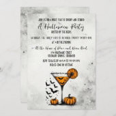 Pumpkin Martini Halloween Feest Kaart (Voorkant / Achterkant)