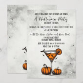Pumpkin Martini Halloween Feest Kaart (Voorkant / Achterkant)
