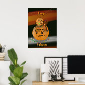 Pumpkin Mess Halloween Poster (Thuiskantoor)