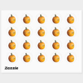 Pumpkin met Boo erop Ronde Sticker (Vel)
