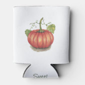Pumpkin met wijnstokken in Waterverf Blikjeskoeler (Voorkant)