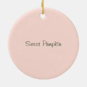 Pumpkin met wijnstokken in Waterverf Keramisch Ornament (Achterkant)