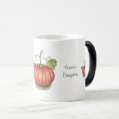 Pumpkin met wijnstokken in Waterverf Magische Mok (Voorkant rechts)