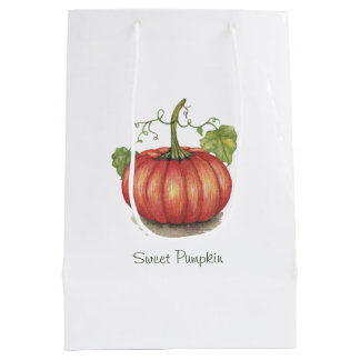 Pumpkin met wijnstokken in Waterverf Medium Cadeauzakje